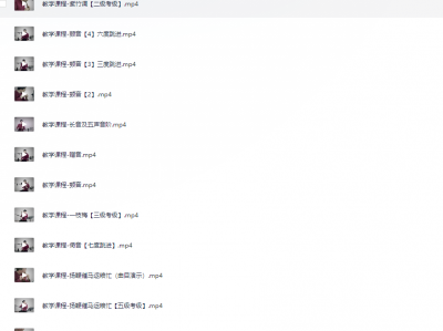 从零开始学竹笛【笛子基础、1~6级考级】--视频教学课程 【 7G】