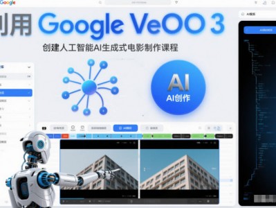 利用GOOGLE VEO 3创建人工智能AI生成式电影制作课程，使用人工智能的力量创建令人惊叹的视频