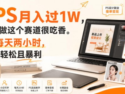 靠PS月入过1W，小白做这个赛道很吃香。每天两小时，简单轻松且暴利【揭秘】