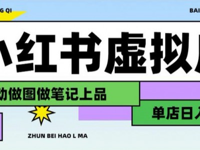 用AI辅助开一家日入1000+的小红书虚拟店铺，布局搜索流量长期稳定变现【揭秘】