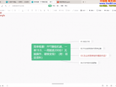小红书卖PPT模板，月入2w+小白闭眼也要做（教程+模板)