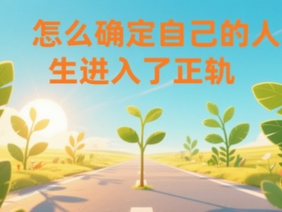 某公众号付费文章：怎么确定自己的人生进入了正轨？