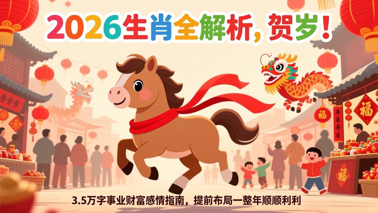 付费文章：贺岁！2026生肖全解析，3.5万字事业财富感情指南，提前布局一整年顺顺利利